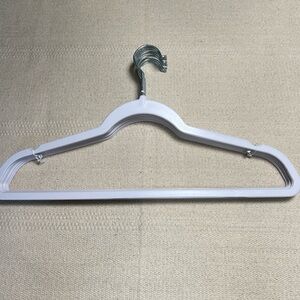 🏡NWOT A dozen ( 12 units ) of Slim silver hook hangers